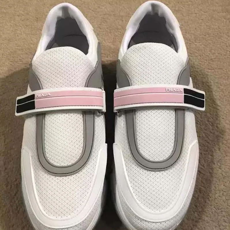 Prada Shoes Cloudbust Sneakers 40 mm Rubber Sole for Women in White