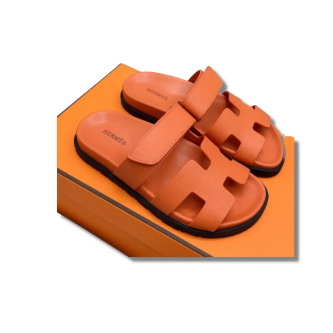 Hermes Chypre Sandal Orange Hermes Chypre Sandal Orange