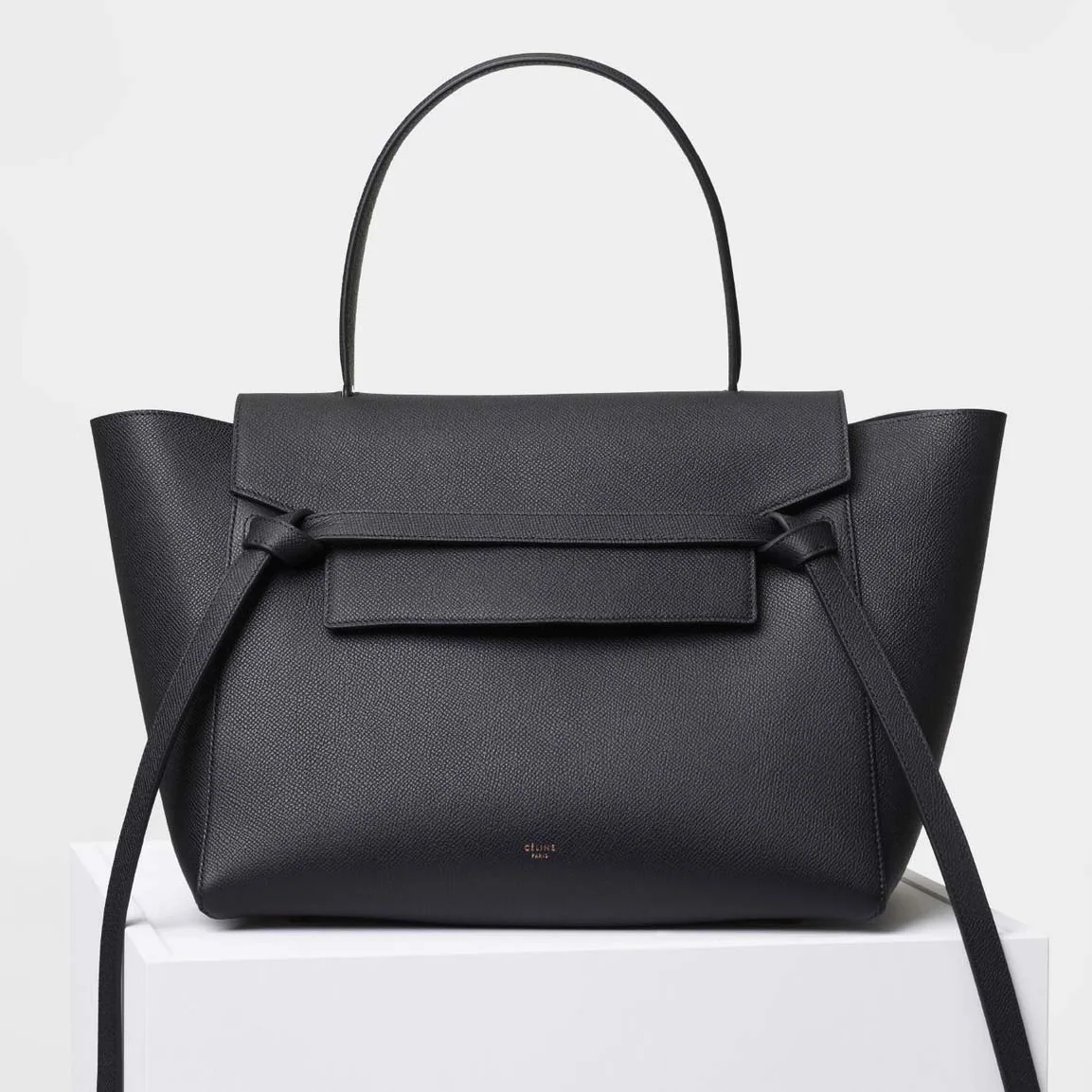 Celine Small Belt Bag in Smooth Calfskin Leather in Black