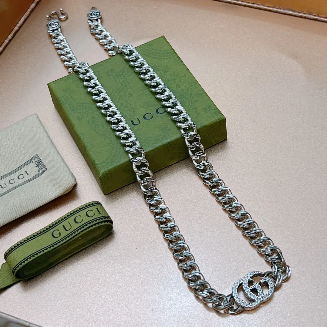 Gucci Necklace Chain Silver Gucci Necklace Chain Silver
