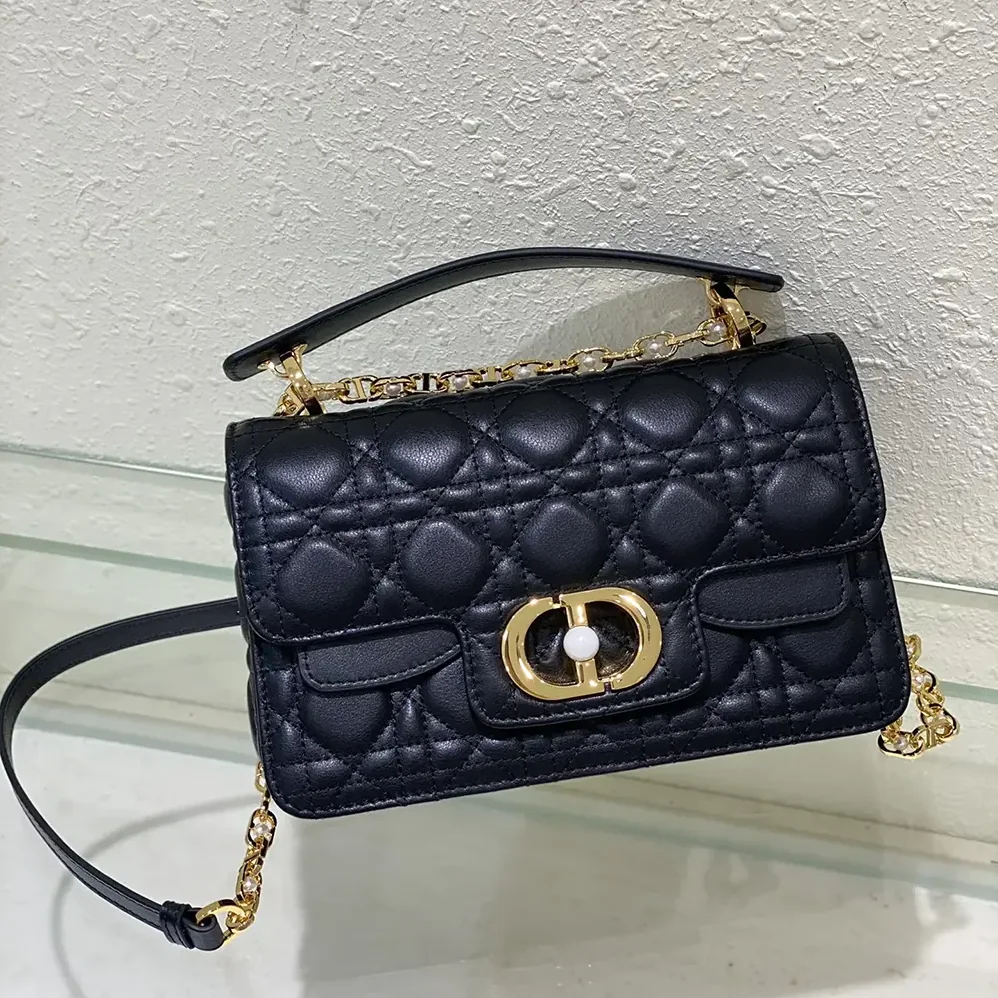 Dior Small Dior Jolie Top Handle Bag Black Cannage Calfskin for Women Dior Small Dior Jolie Top Handle Bag Black Cannage Calfskin for Women