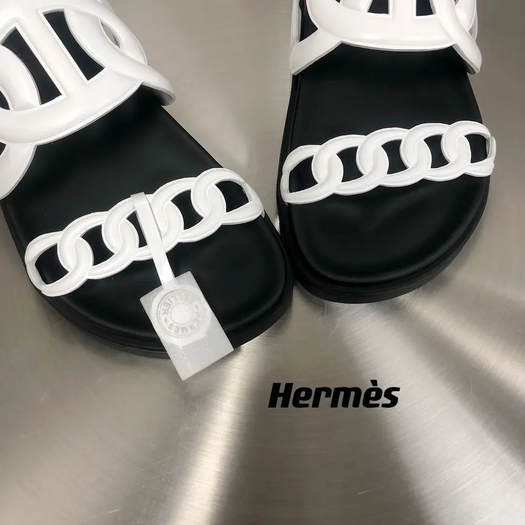 Hermes Extra Sandal White