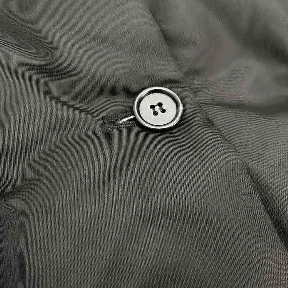 Prada Re-Nylon Down Coat with Enameled Metal Triangle Logo for Women Prada Re-Nylon Down Coat with Enameled Metal Triangle Logo for Women
