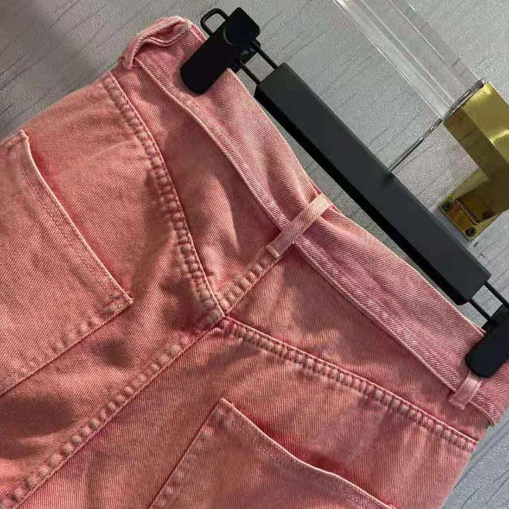 Dior Shorts Pink Cotton Denim for Women