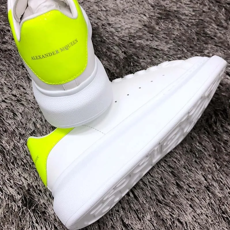 Alexander McQueen Oversized Sneaker Shoes for Women in Yellow