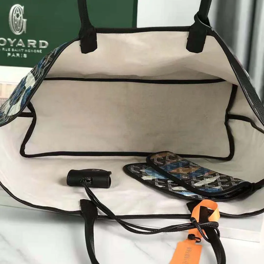 Goyard Saint Louis PM Bag Lettres Camouflage for Women in Blue
