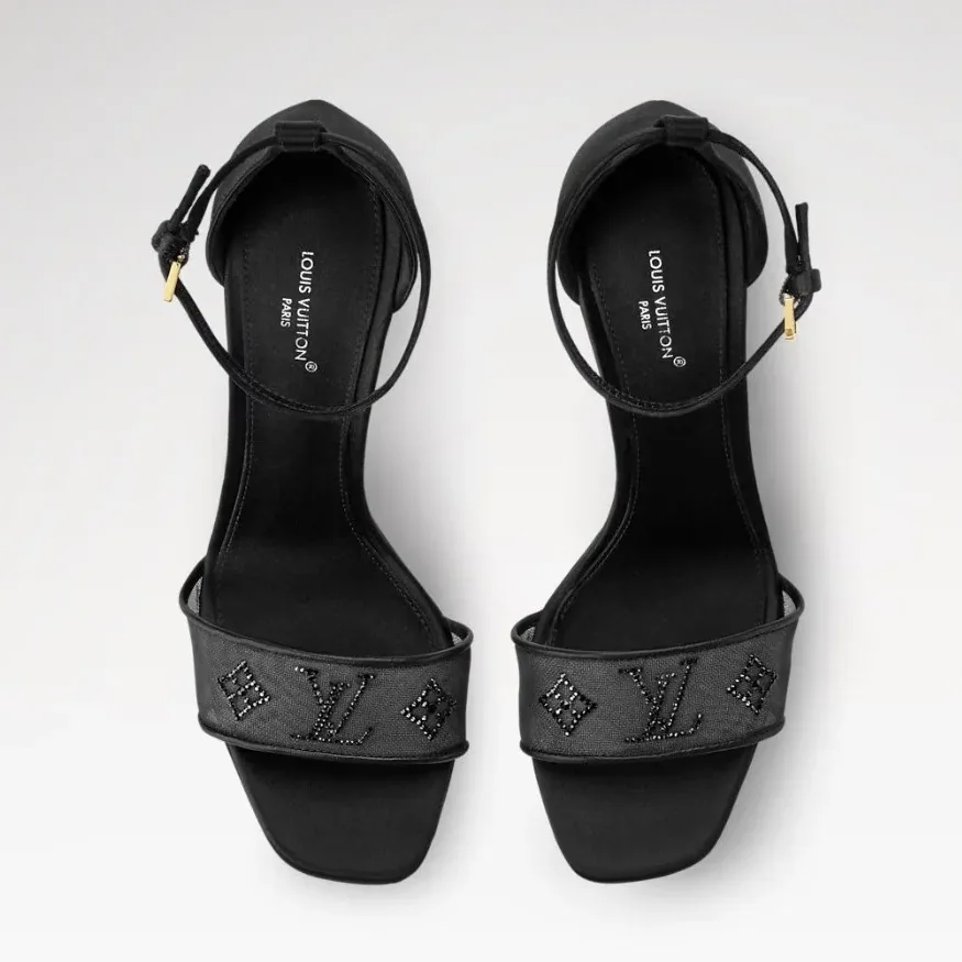 Louis Vuitton Gala Platform Sandals Black 1AJM18 Louis Vuitton Gala Platform Sandals Black 1AJM18