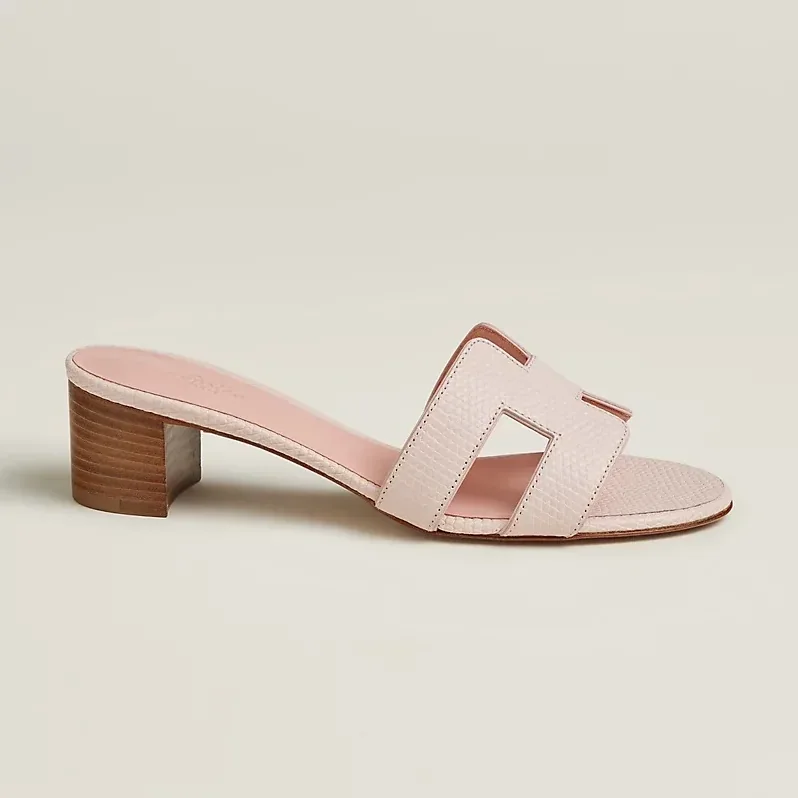 Hermes Oasis Sandals Rose Pale