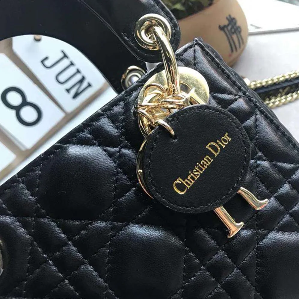 Dior MY ABCDIOR Lambskin Personalize Bag for Women in Black Dior MY ABCDIOR Lambskin Personalize Bag for Women in Black