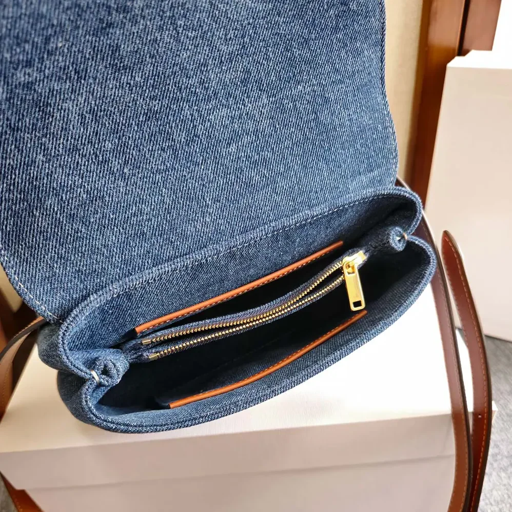 Celine Teen Nino Bag in Denim for Women