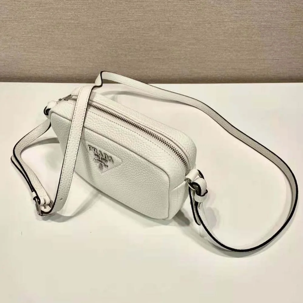 Prada Small Leather Bag for Women in White
