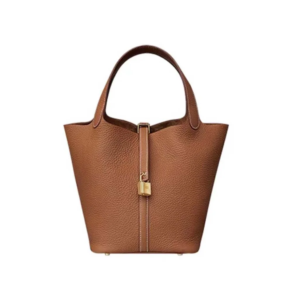 Hermes Picotin Lock 22cm in Clémence leather for Women in Brown