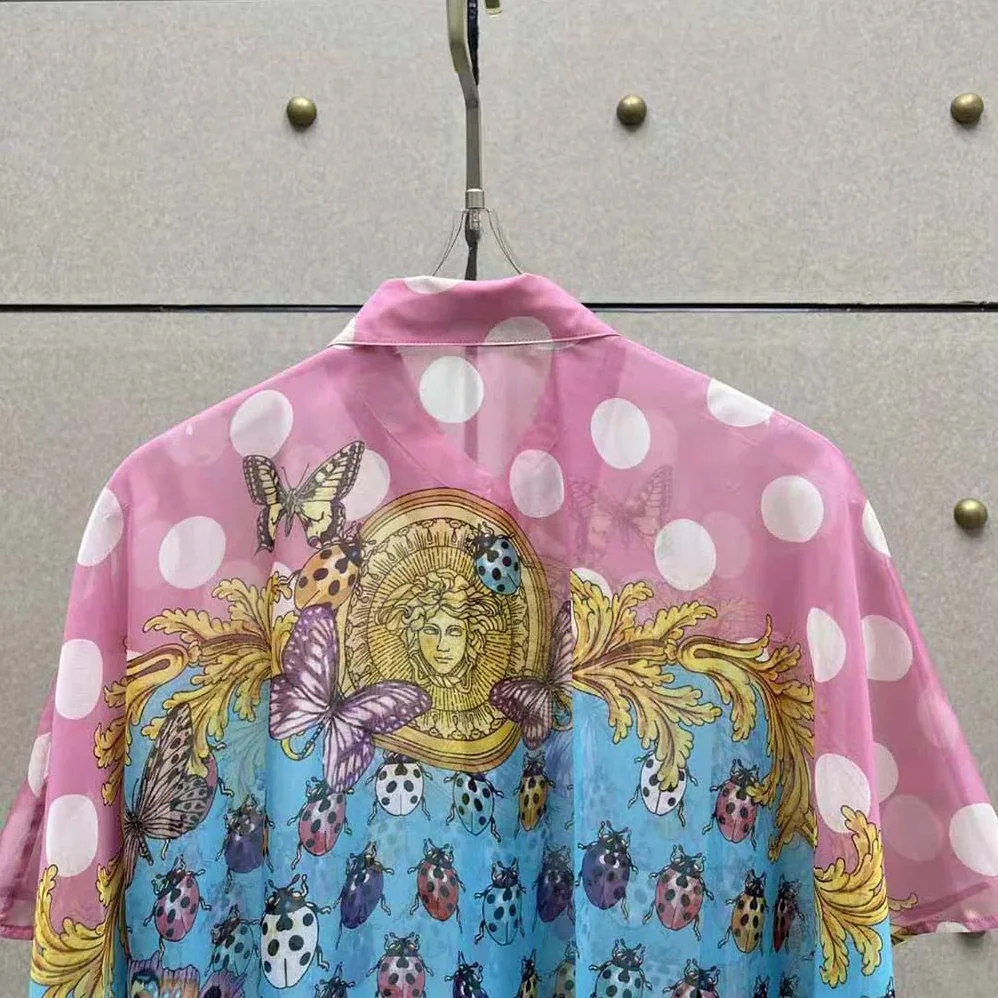 Versace Butterflies Shirt Cover-up for Women
