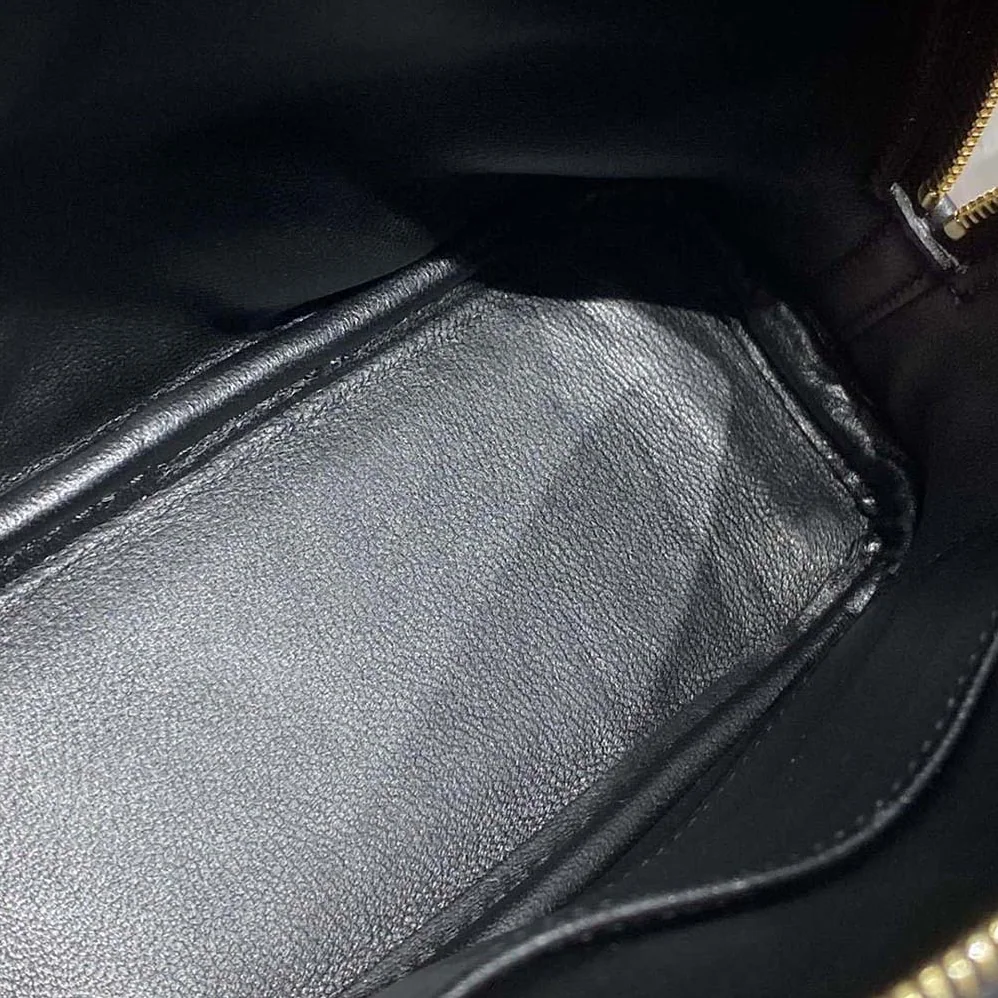Hermes Bolide 1923 Bag in Epsom Calfskin for Unisex in Black/Gold Hermes Bolide 1923 Bag in Epsom Calfskin for Unisex in Black/Gold
