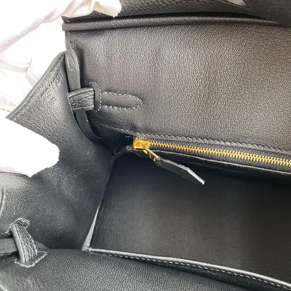Hermes Birkin 30 Bag in Epsom Leather with Gold Hardware in Black/Gold