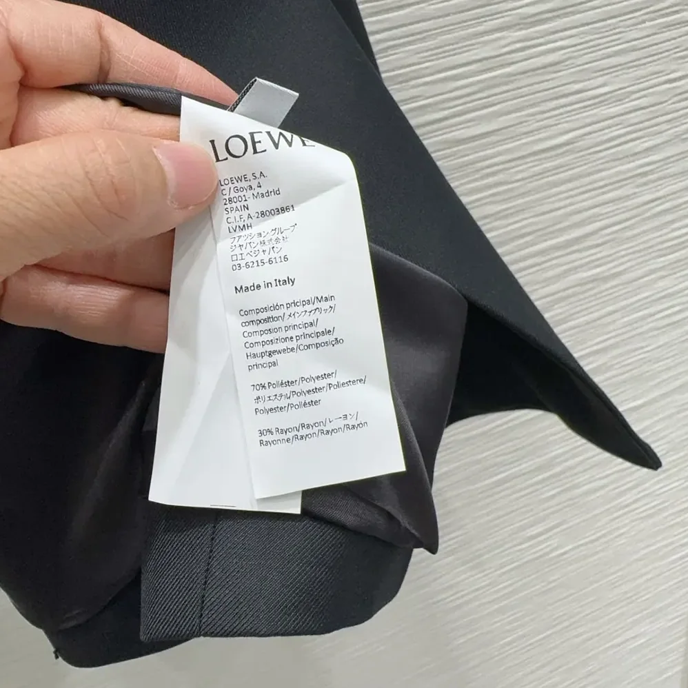 Loewe Draped Jacket In Wool for Women in Black