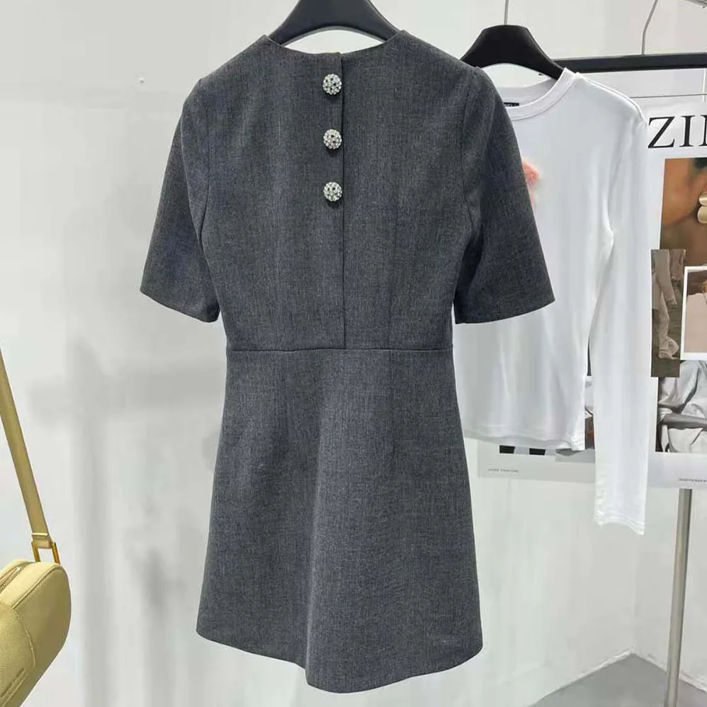 Prada Wool Mini-dress for Women in Gray Prada Wool Mini-dress for Women in Gray