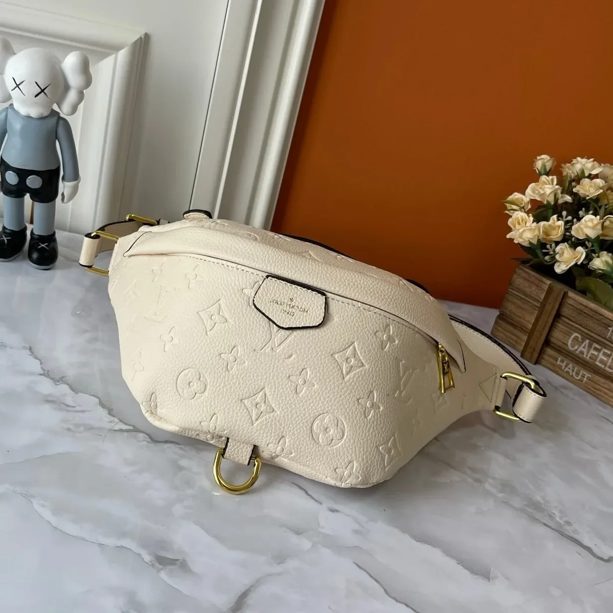 Louis Vuitton Bumbag / Cream Monogram Empreinte Gold Hardware
