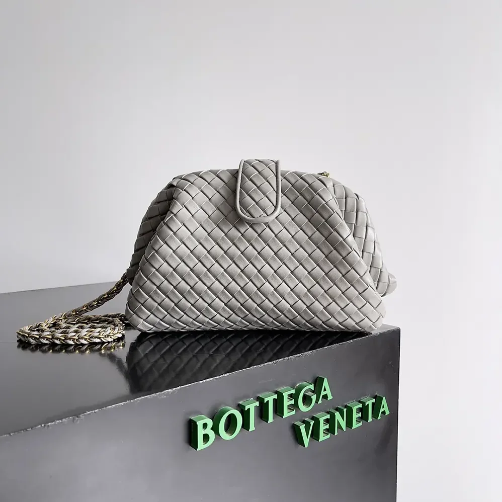 Bottega Veneta Small Lauren 1980 for Women in Silver Bottega Veneta Small Lauren 1980 for Women in Silver