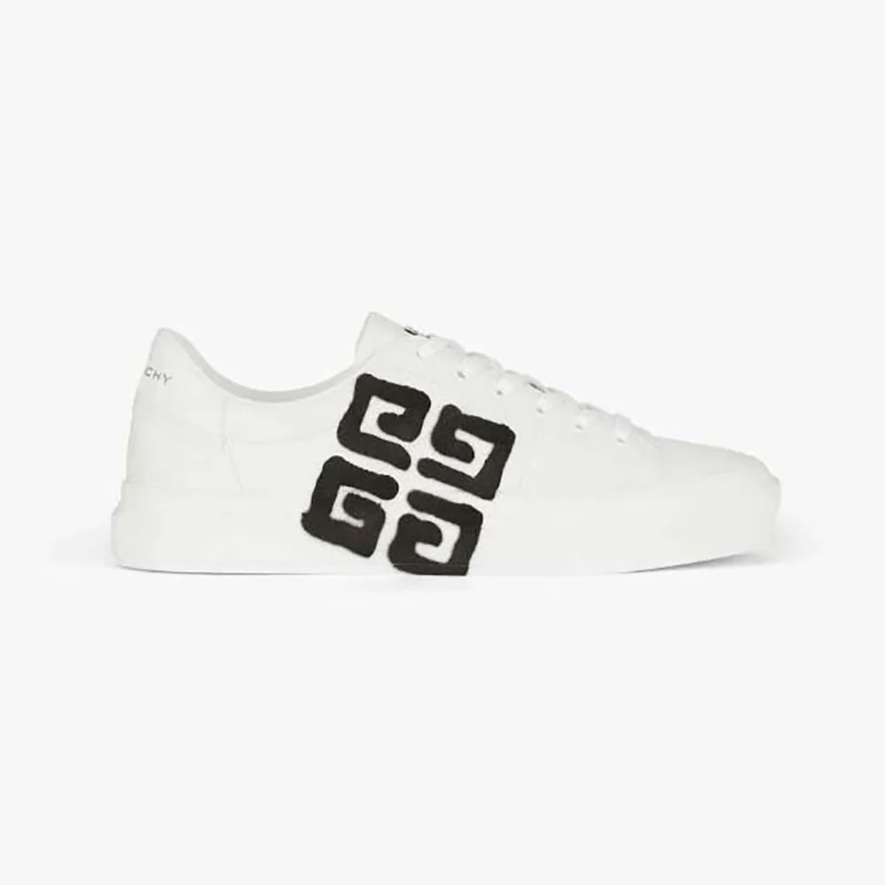 Givenchy Sneakers City Sport in Leather with Tag Effect 4G Print for Unisex in Black