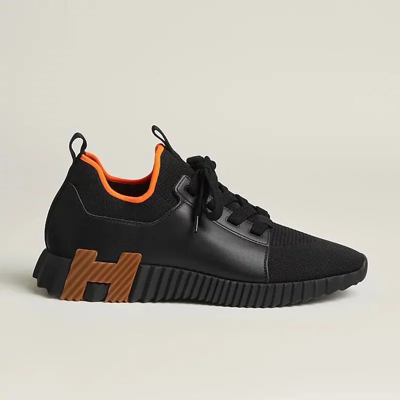 Hermes Depart Slip in On Sneakers Black