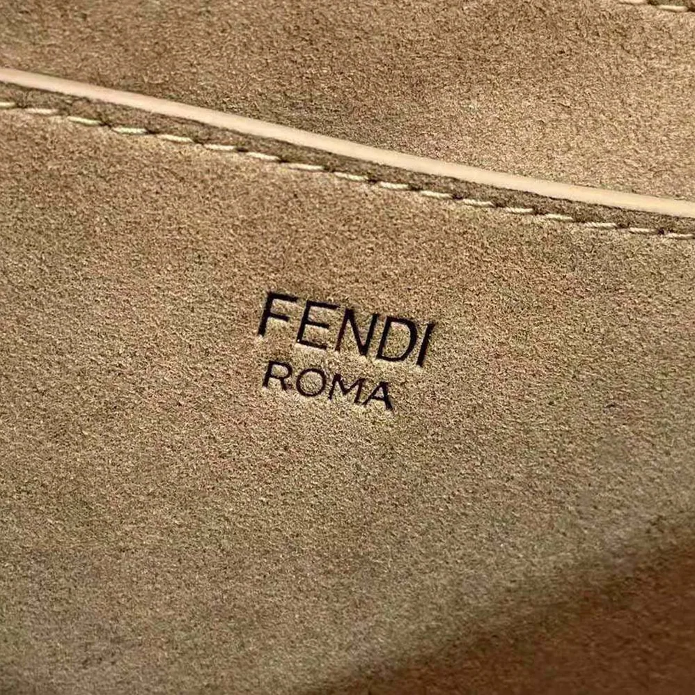 Fendi C'mon Mini White Leather Bag for Women Fendi C'mon Mini White Leather Bag for Women