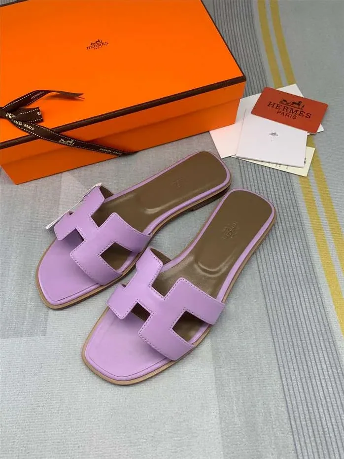 Hermes Oran Sandal Purple