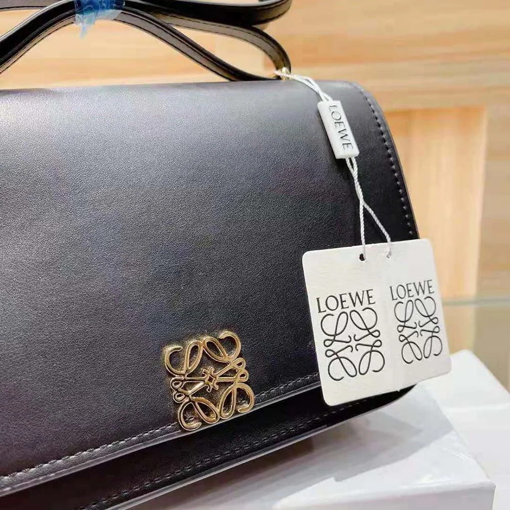 Loewe Goya Bag in Silk Calfskin for Women in Black