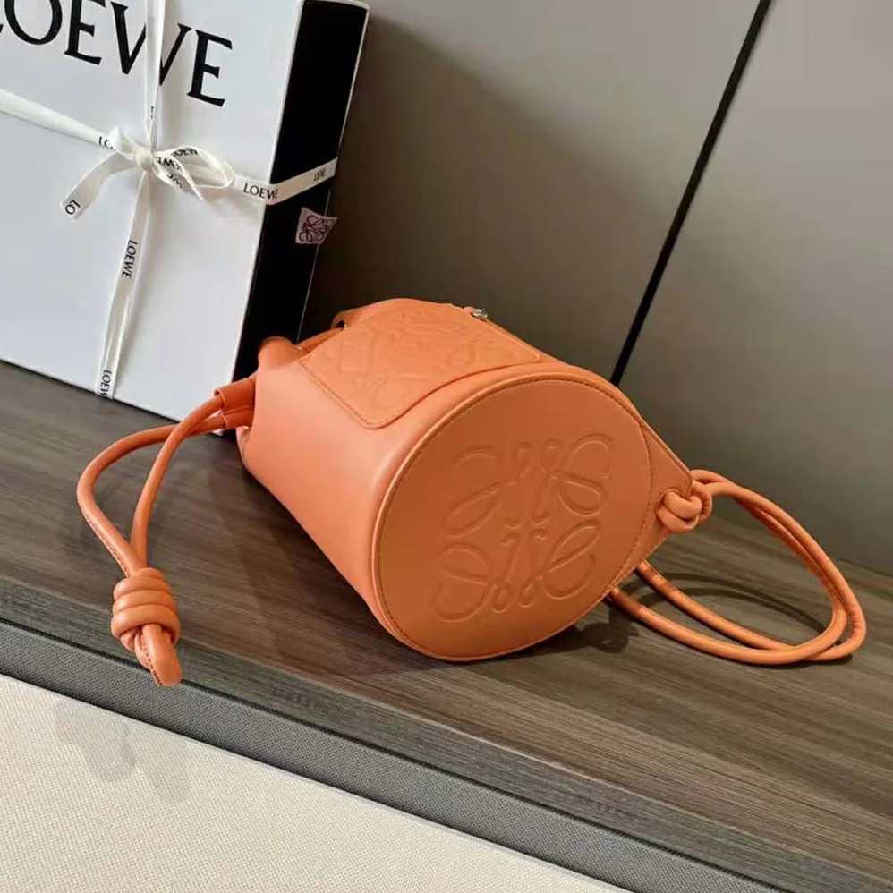 Loewe Small Sailor Bag in Nappa Calf for Women in Orange Loewe Small Sailor Bag in Nappa Calf for Women in Orange