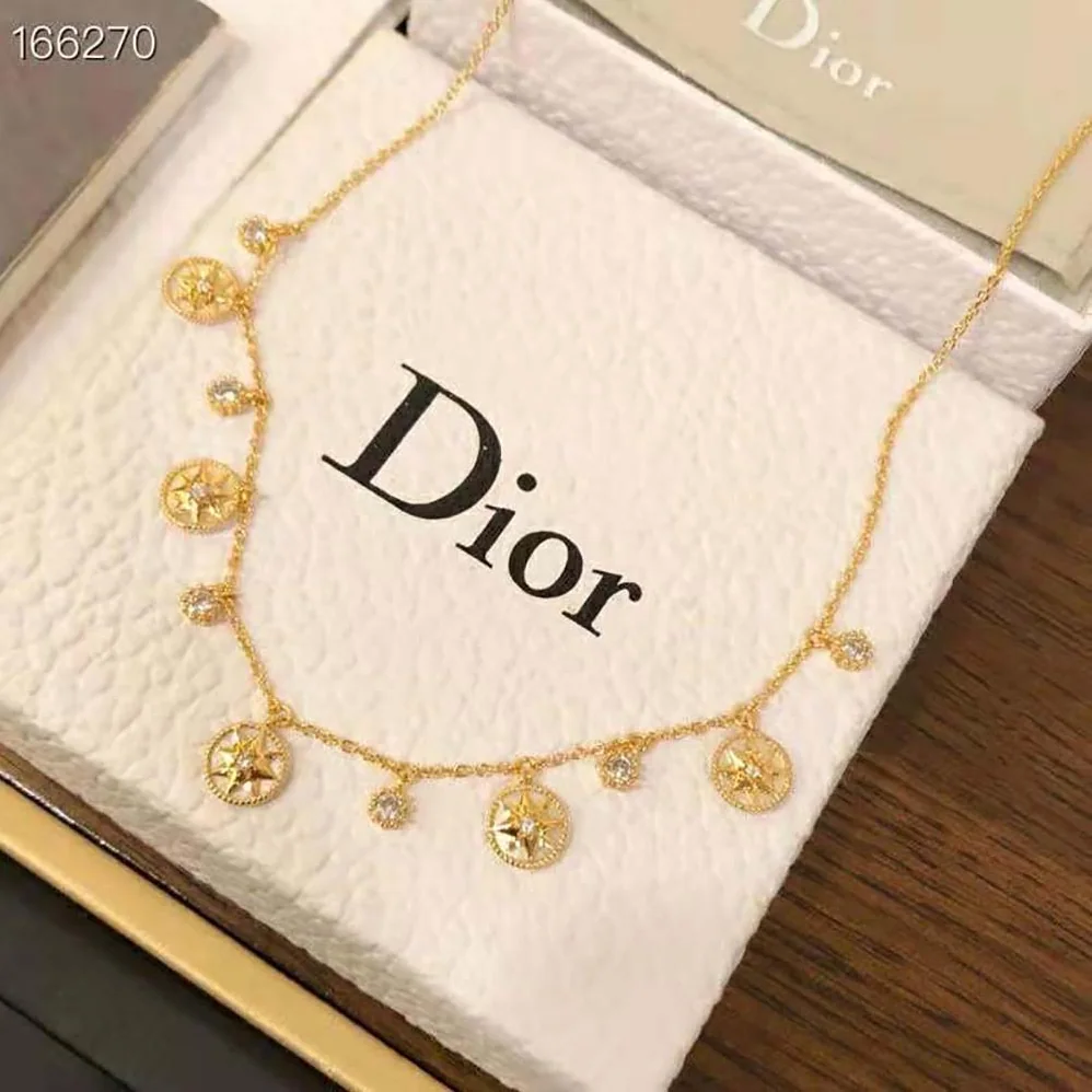 Dior Rose Des Vents Necklace Yellow Gold Diamonds and Mother-of for Women in pearl Dior Rose Des Vents Necklace Yellow Gold Diamonds and Mother-of for Women in pearl