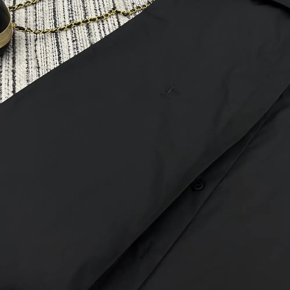 Dior Blouse Black Cotton Poplin for Women Dior Blouse Black Cotton Poplin for Women
