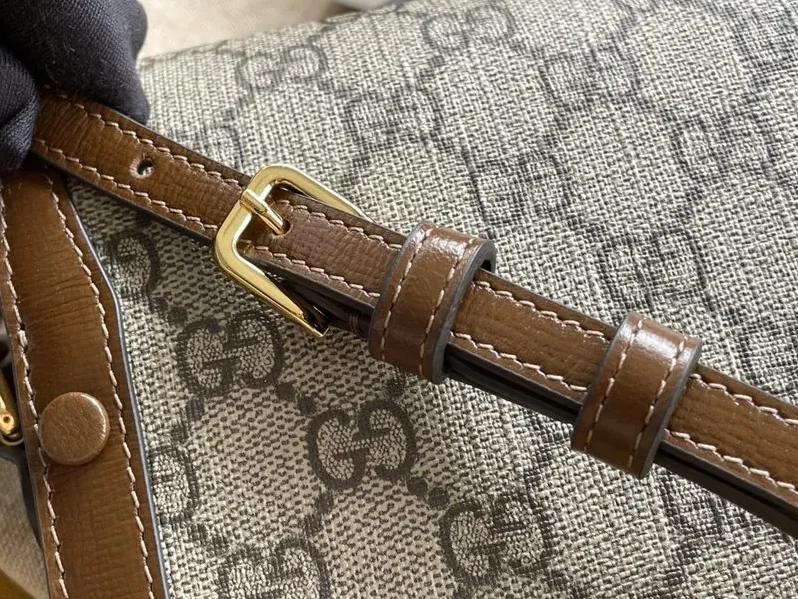 Gucci Childrens Horsebit 1955 Mini Bag in Beige Gold Hardware Gucci Childrens Horsebit 1955 Mini Bag in Beige Gold Hardware