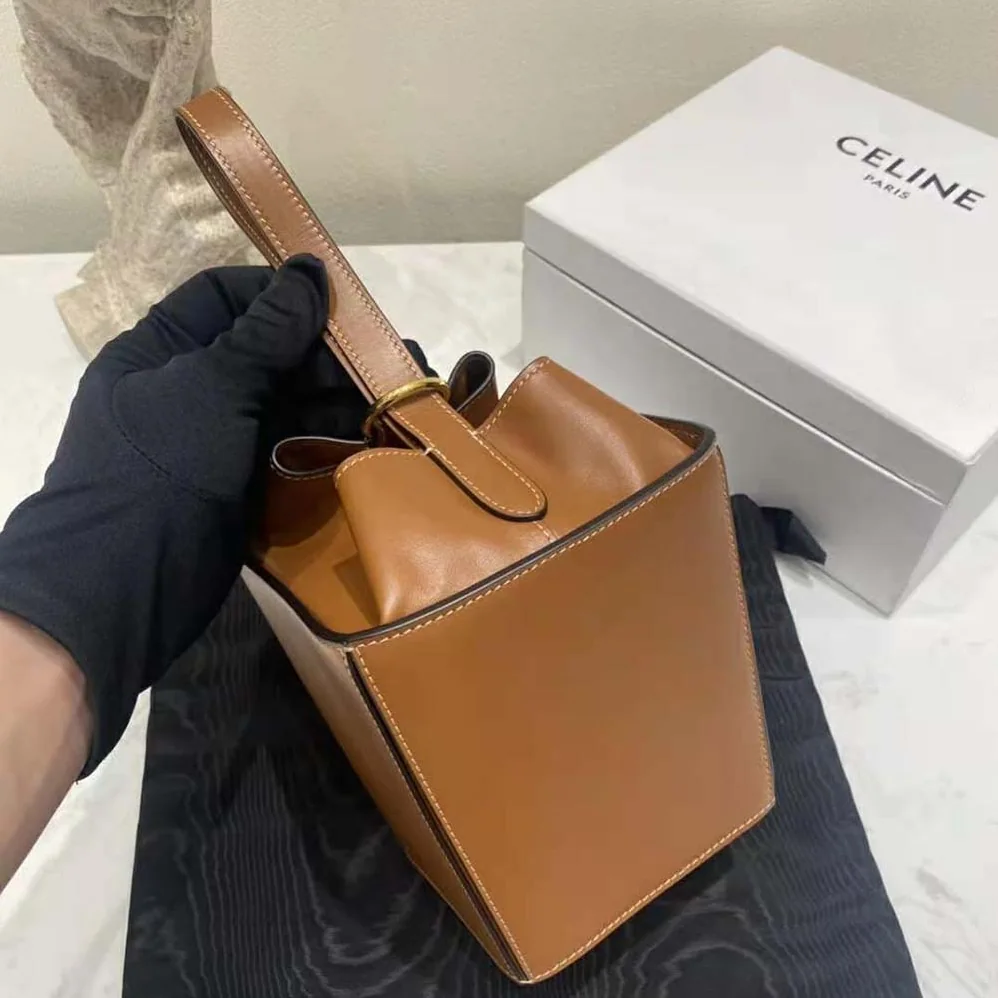 Celine Strap Box in Smooth Calfskin for Women in Tan