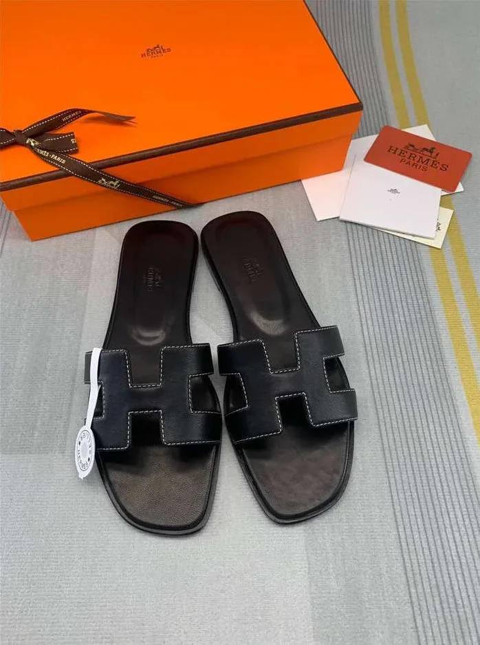 Hermes Oran Sandal Black Hermes Oran Sandal Black