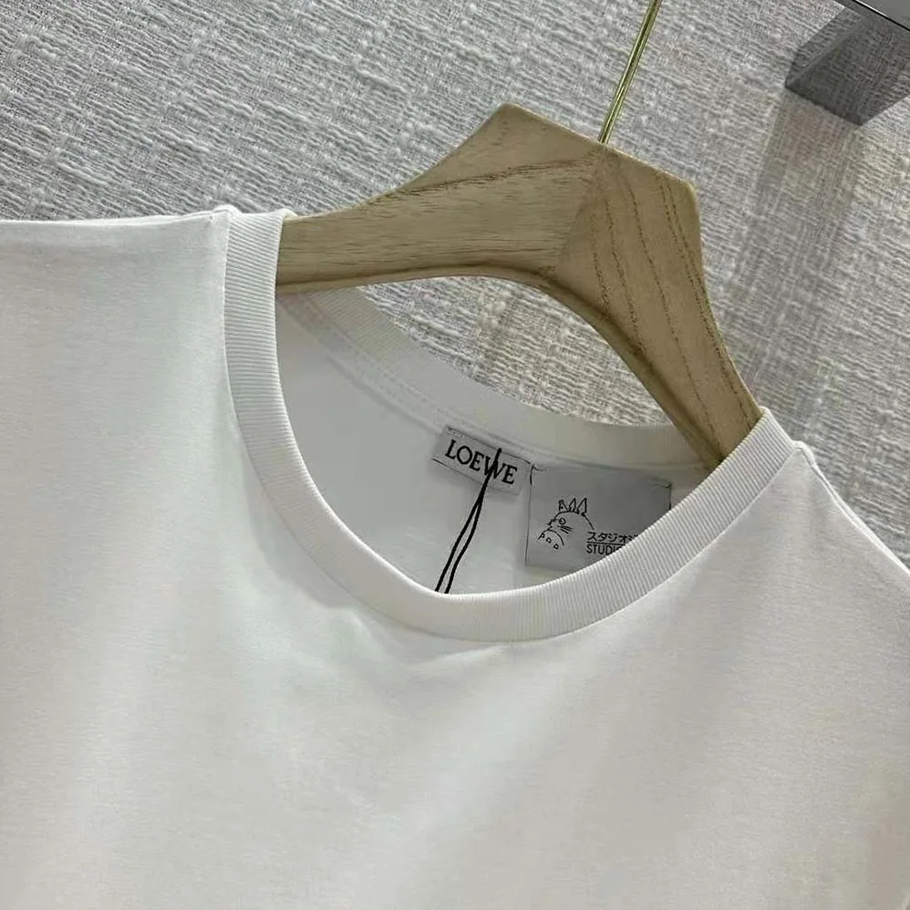 Loewe Heen Anagram T-shirt in Cotton for Women in White Loewe Heen Anagram T-shirt in Cotton for Women in White