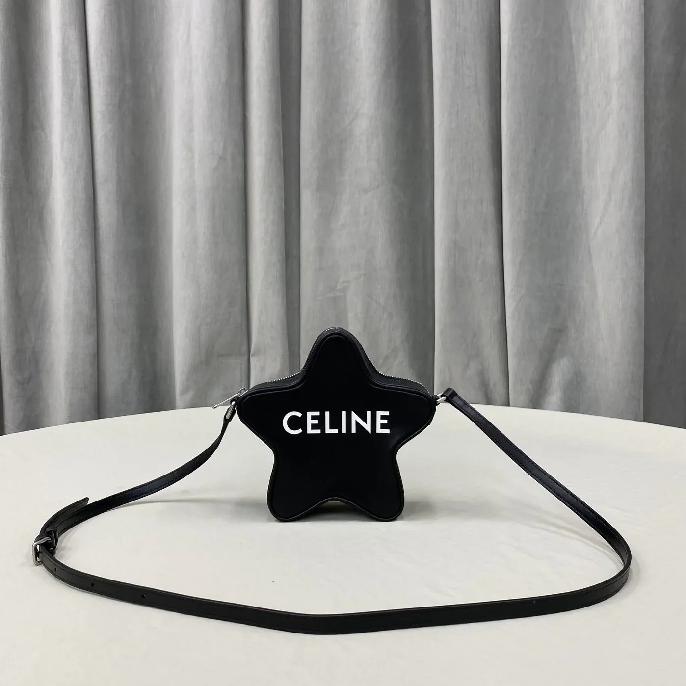 Celine Small Etoile With Celine Print Black / .38SI Celine Small Etoile With Celine Print Black / .38SI