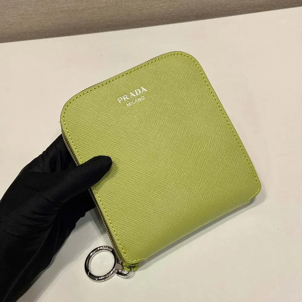 Prada Saffiano Leather Pendant With Re-Nylon Tote Bag for Women in Green Prada Saffiano Leather Pendant With Re-Nylon Tote Bag for Women in Green