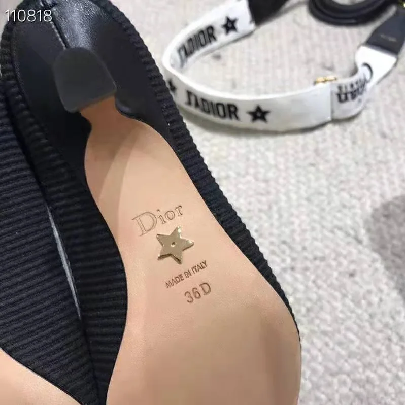 Dior J'adior Embroidered Pump Technical Canvas Embroidered Ribbon 6.5 cm Heel for Women