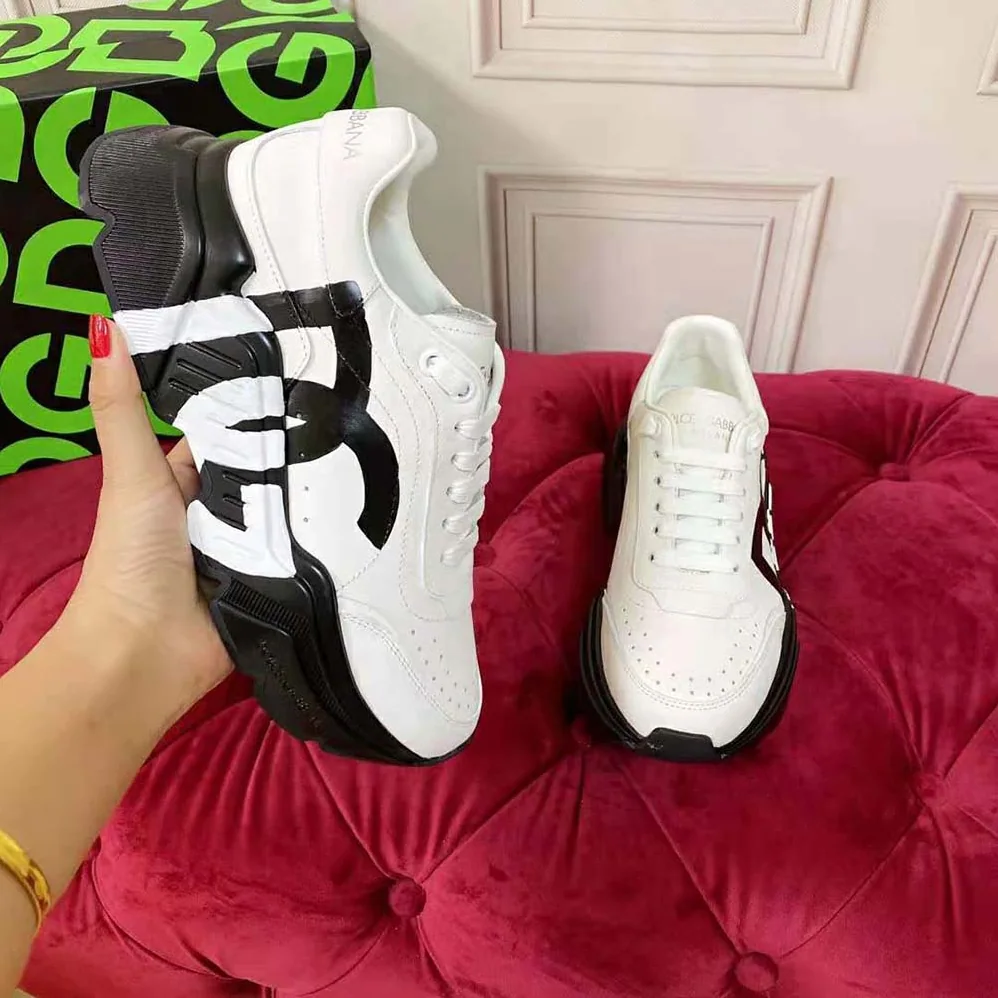 Dolce Gabbana D&G Calfskin Daymaster Sneakers for Women in Black Dolce Gabbana D&G Calfskin Daymaster Sneakers for Women in Black