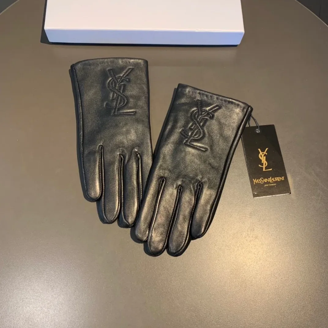 Saint Laurent Gloves In Black Saint Laurent Gloves In Black