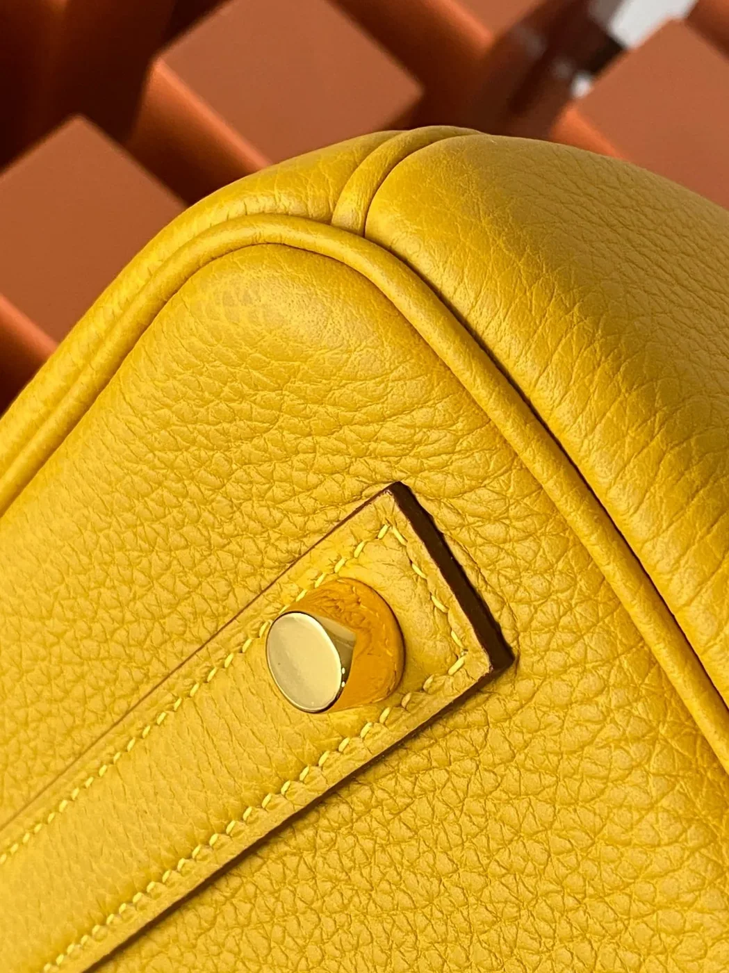 Hermes Birkin Top Handle Bag in Nata Yellow Gold Hardware