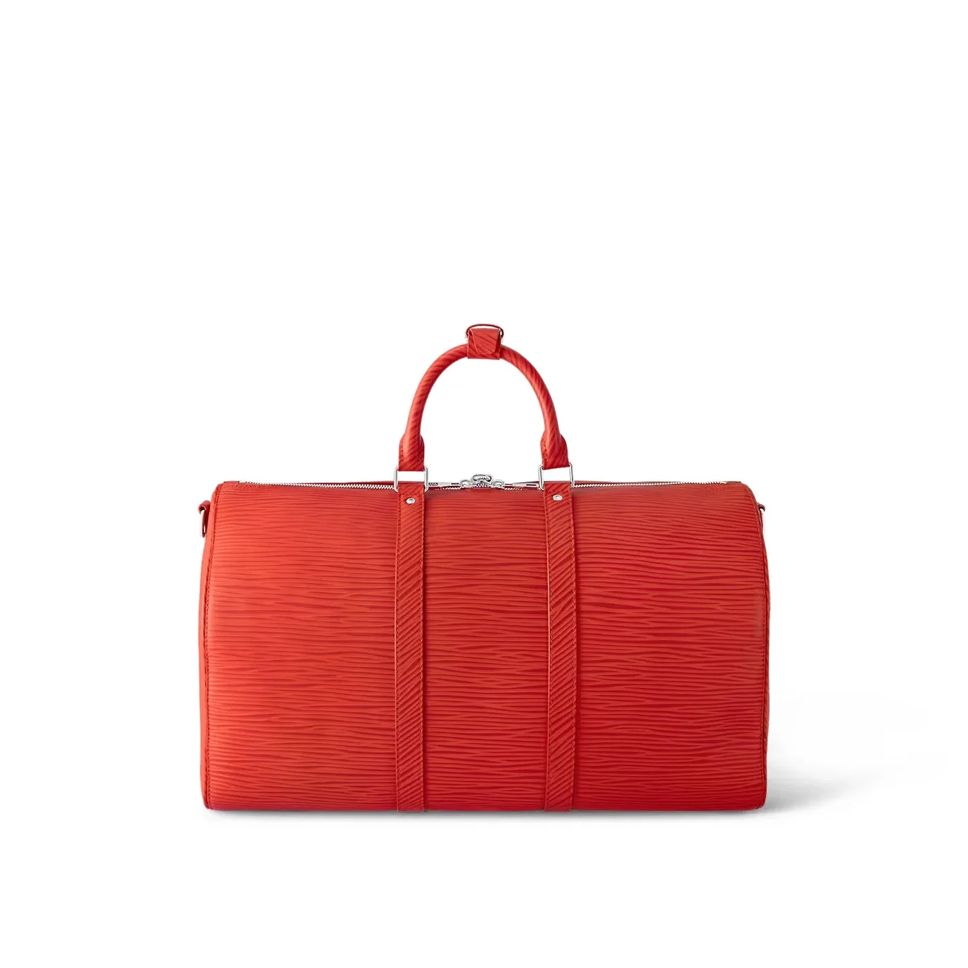 Louis Vuitton Keepall Bandouliere 50 Travel Bag in Red Palladium Hardware Louis Vuitton Keepall Bandouliere 50 Travel Bag in Red Palladium Hardware