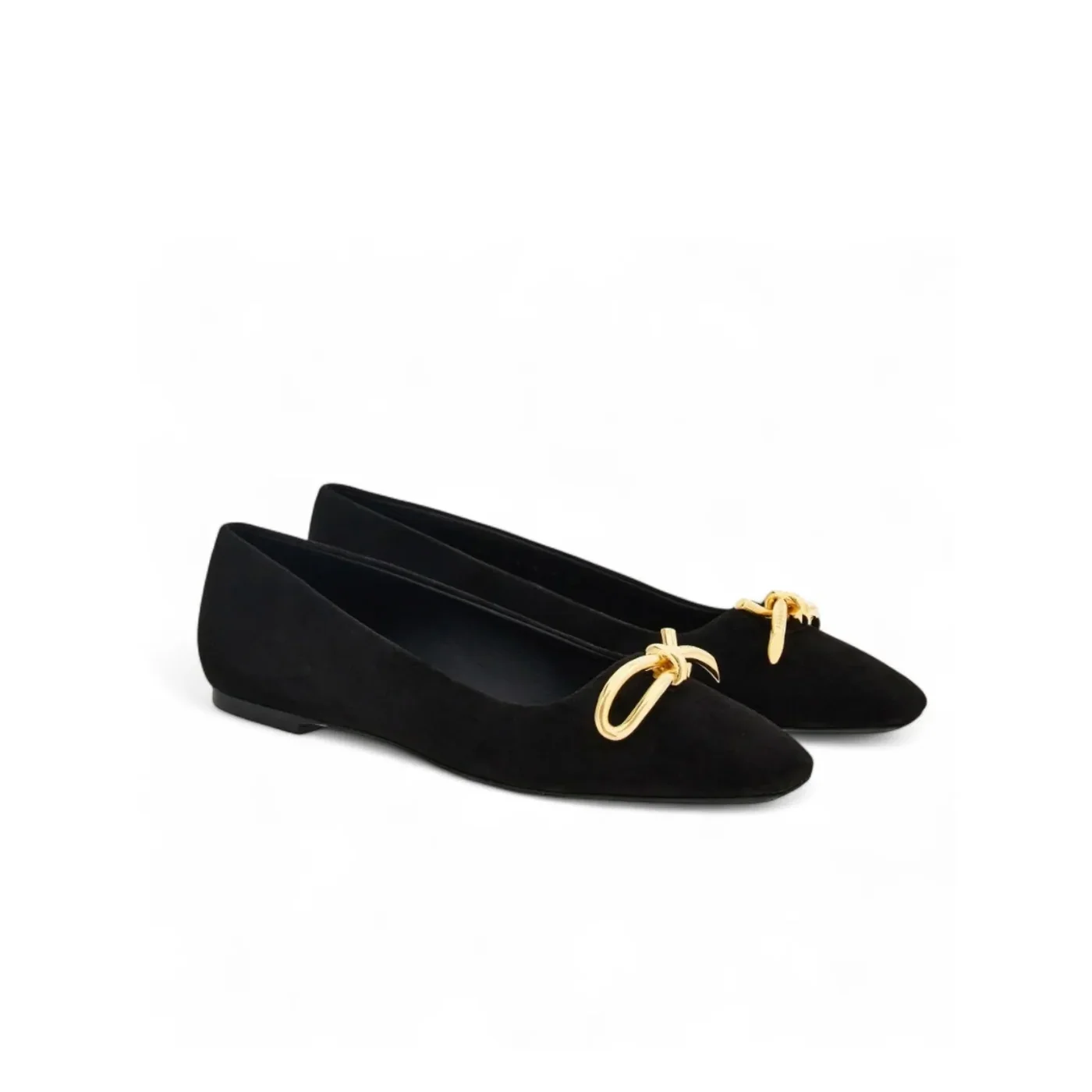 Ferragamo Ballet Flat With Asymmetric Bow Black 01H388 Ferragamo Ballet Flat With Asymmetric Bow Black 01H388