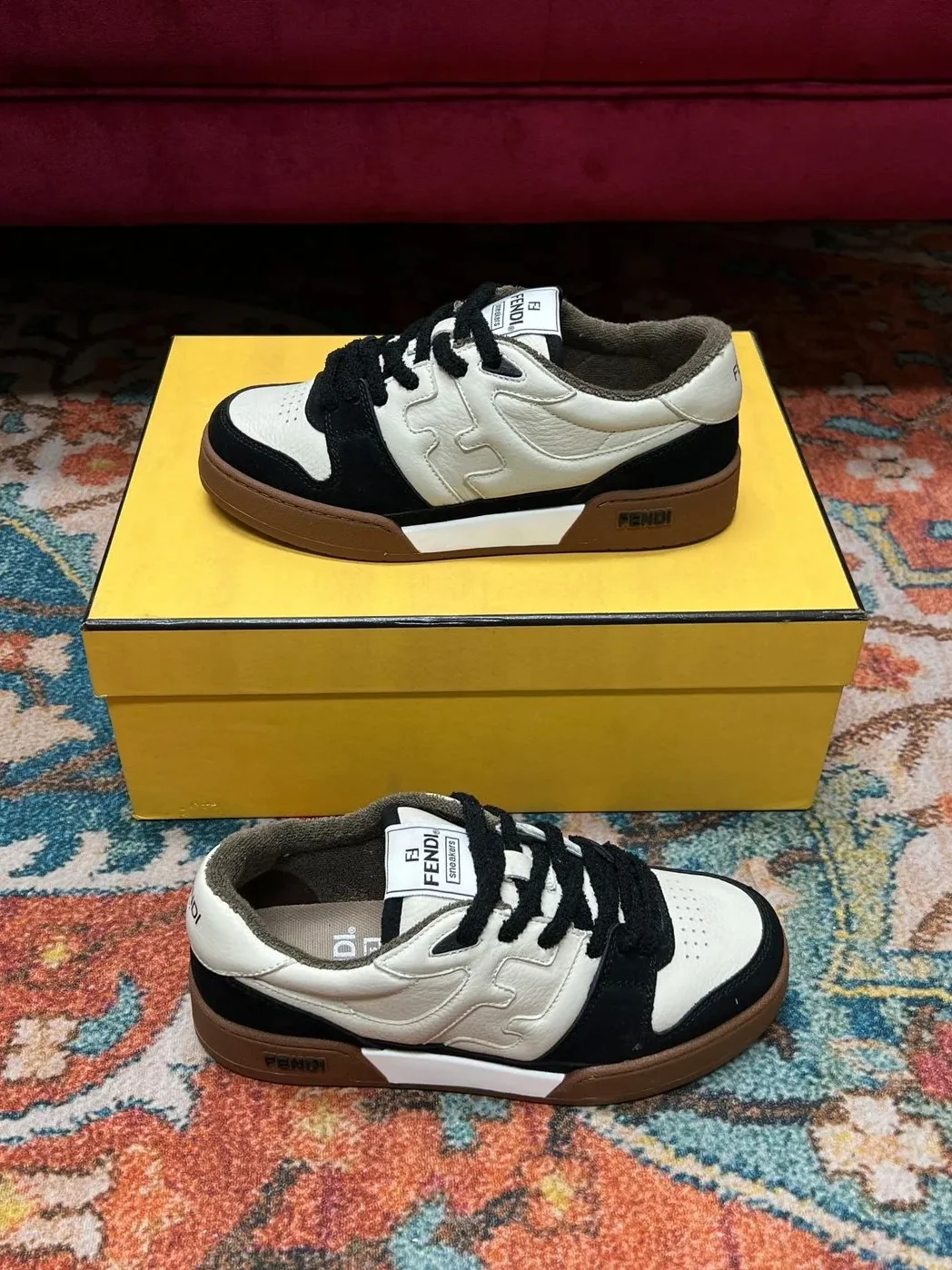 Fendi Match Low Tops In Black 8E8252AHH2F1FZB