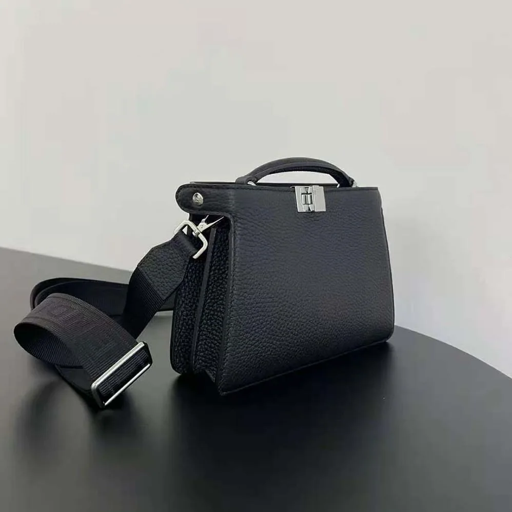 Fendi Peekaboo ISeeU XCross Black Leather Bag for Men Fendi Peekaboo ISeeU XCross Black Leather Bag for Men