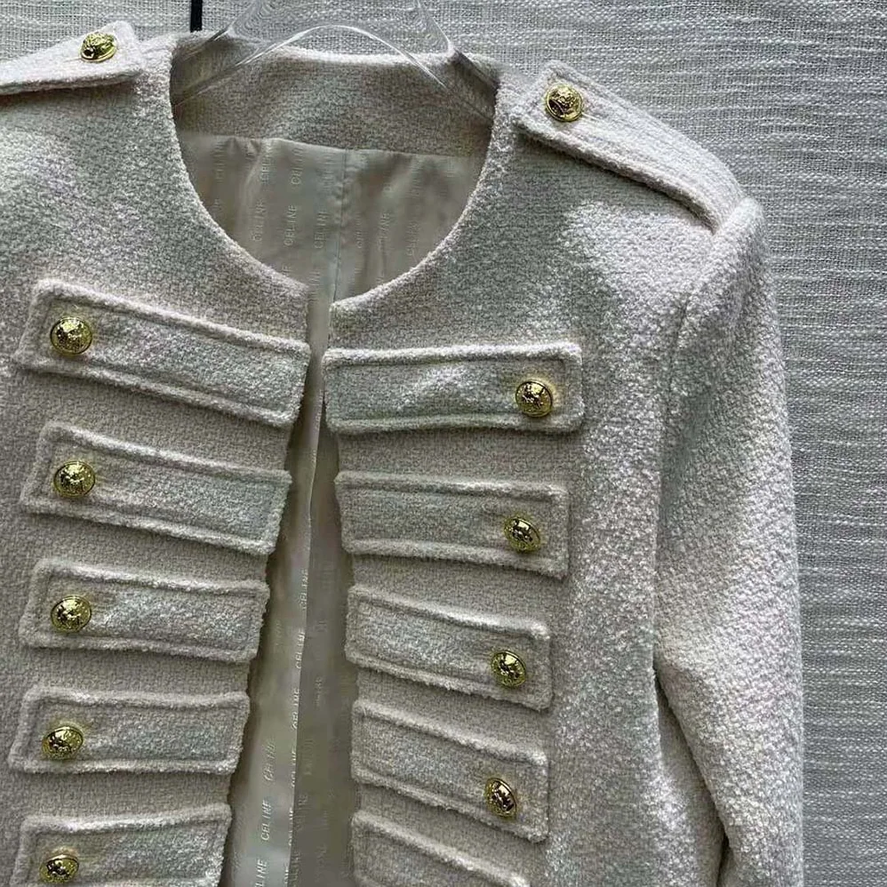 Celine Military Jacket in Tweed for Women