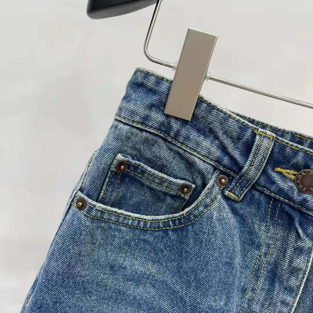 Prada Five-pocket Denim Jeans for Women in Navy
