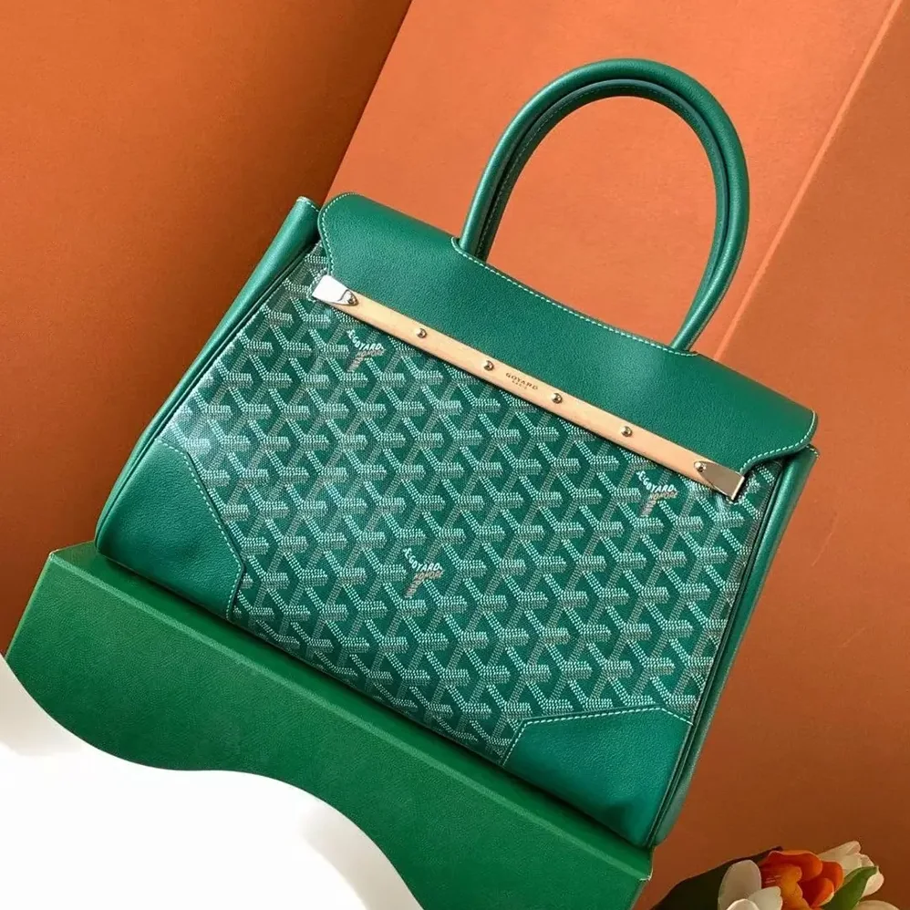 Goyard Saïgon Tote Bag for Women in Green Goyard Saïgon Tote Bag for Women in Green