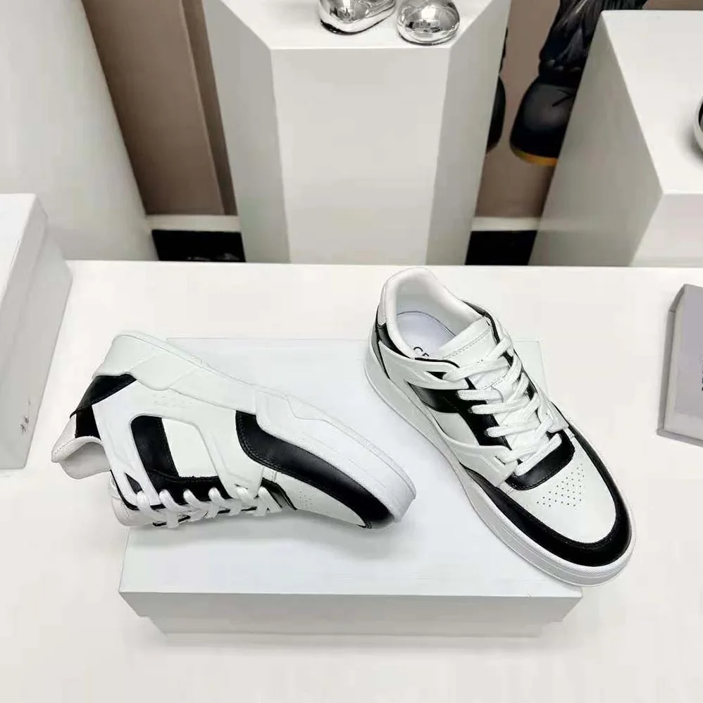 Celine CT-07 Celine Trainer Low Lace-up Sneaker in Calfskin for Men in Black