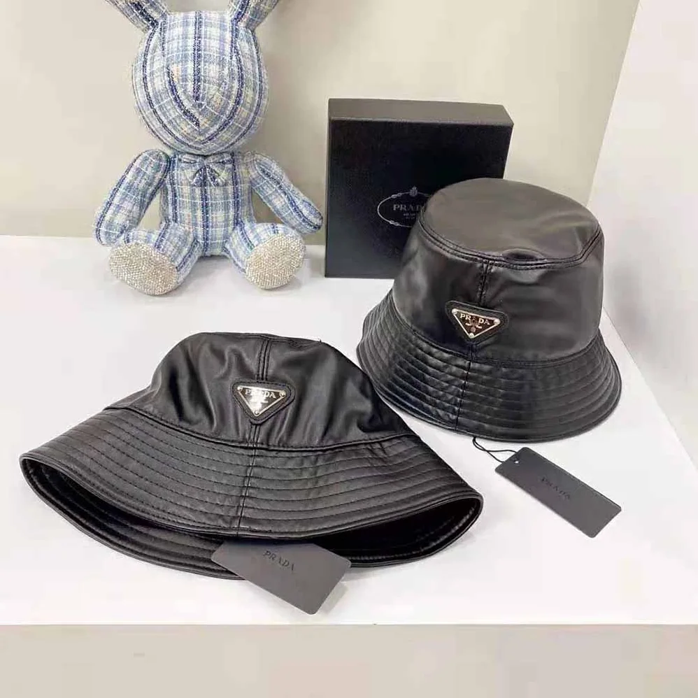 Prada Nappa Leather Bucket Hat for Women Prada Nappa Leather Bucket Hat for Women